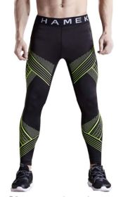 Color: Green edge, Size: M-1style, style:  - Compression Cool Dry Sports Tights Pants Baselayer Running Leggings