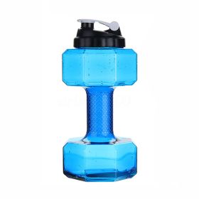 Color: Blue, style: 500ML - Fitness Dumbbell Cup Creative Sports Water Bottle Men
