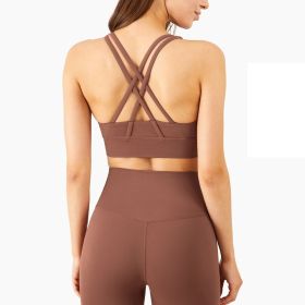 Color: Ancient Copper top, Size: L - High Waist Sports Slim Fitness Yoga Pants