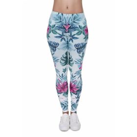 Tortoise Back Leaf Floral Pants