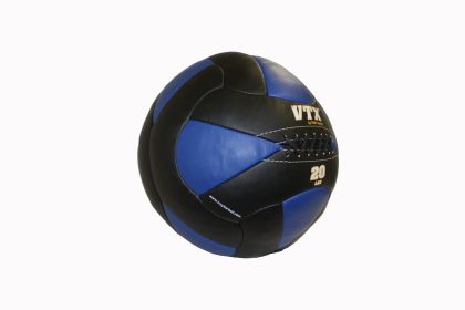 20 lb Leather Wall Ball (Black/Blue)