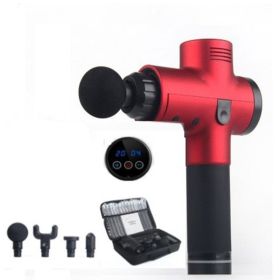 Color: Red, style: Touch section-AU, Model:  - Body Muscle Massager Electric Vibrating Therapy Guns