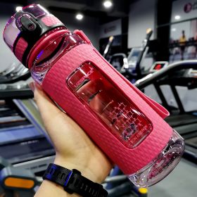 Color: Pink, Size: 950ml - Portable Sport Water Bottles