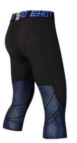 Color: Blue, Style: Pant-L, Size:  - Men Pants Set MMA Long Sleeve T-shirt Men's Compression Shirts