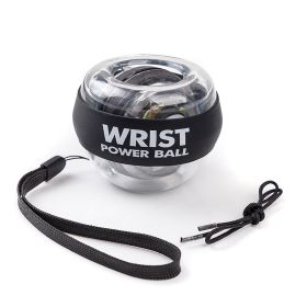 Color: Rope colored lights, Style: Black - Exercise wrist strength gyro fitness wrist force