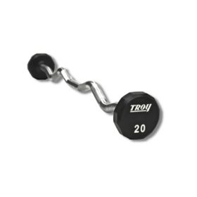 20 lb 12-Sided Urethane E-Z Curl Barbell
