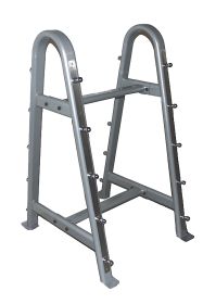 Double Sided Barbell Rack. Stores 10 barbells.