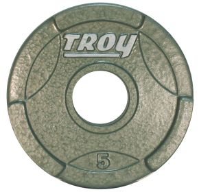 5 lb Premium Grade Marchined Gray Cast Iron Olympic Grip Plate (Does Not Have Grips)