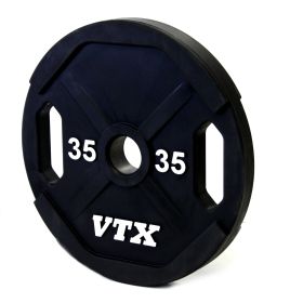 Dual grip Urethane Plate with white lettering-35lbs