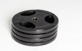 2.5 lbs USA Rubber Grip Plate (No grip slot)
