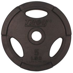 5 lb Black Rubber 1" Grip Plate