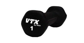 1 lb Neoprene Textured Hex Dumbbell