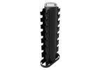 2 Sided Vert Rack W/ 3lbs-30lbs set of Rubber Dumbbells (GVDR-8 loaded with SD-R)