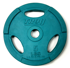 5 lb Color Rubber 1" Grip Plate