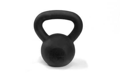 25 lb Black Cast Iron Kettlebell