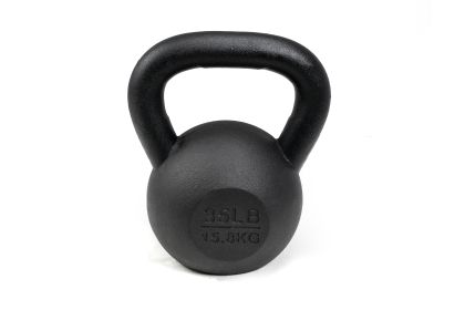 35 lb Black Cast Iron Kettlebell
