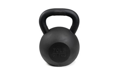 70 lb Black Cast Iron Kettlebell