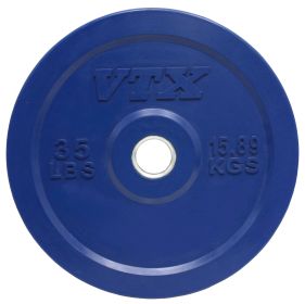 35 lbs Olympic 2" Solid Bumper plate with steel insert-Blue