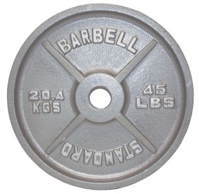 45 lbEconomy Cast Iron  Gray Plate
