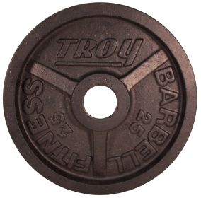 25 lb Premium Grade Fully Machined Black Olympic Plate