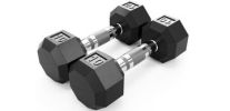 2 Sided Vert Rack W/ 3lbs-30lbs set of Rubber Dumbbells (GVDR-8 loaded with SD-R)
