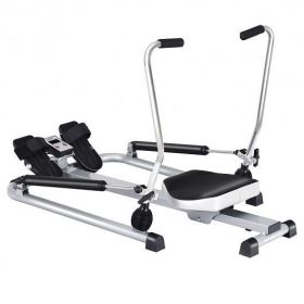 Exercise Adjustable Double Hydraulic Resistance Rowing Machine