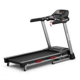 4.75 HP Folding Treadmill with Auto Incline and 20 Preset Programs-Black - Color: Black - Size: 4-4.75 HP