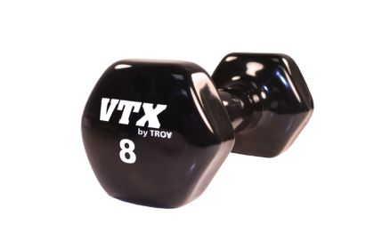 8 lb Vinyl Hex Dumbbell (Black)