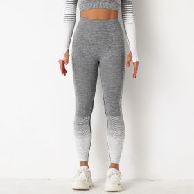Color: White pants, Size: M - Peach knit quick-drying yoga pants