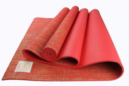 Jute Premium Eco Yoga Mat - Red