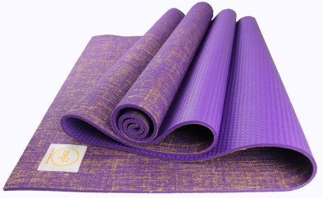 Jute Premium Eco Yoga Mat - Purple