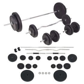Barbell and Dumbbell Set 198.4 lb - 91404