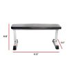 Strength Flat Utility Weight Bench (600 lb Weight Capacity) - White