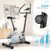 With LCD Monitor And Pulse Sensor Upright Magnetic Exercise Cycling Bike - Black & Grey - Professional Exercise Bikes