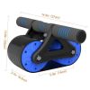 Abdominal Exercise Ab Roller Wheel Core Workout Equipment with Automatic Rebound Assistance and Resistance Springs with Ergonomic Handle  - blue