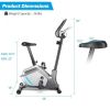 With LCD Monitor And Pulse Sensor Upright Magnetic Exercise Cycling Bike - Black & Grey - Professional Exercise Bikes