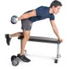 Strength Flat Utility Weight Bench (600 lb Weight Capacity) - Gray