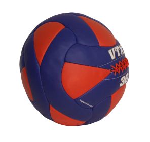 30 lb Leather Wall Ball (Blue/Red)