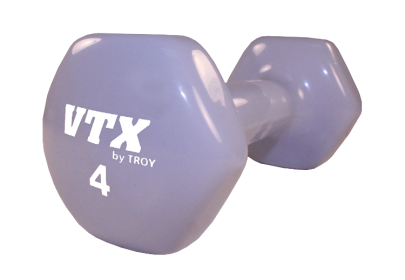 4 lb Vinyl Hex Dumbbell (Light Blue)