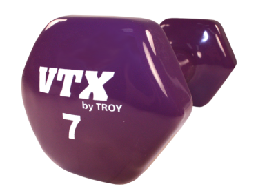 7 lb Vinyl Hex Dumbbell (Dark Purple)