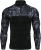 Men's Camouflage Zipper Neckline Long Sleeve