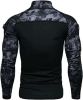 Men's Camouflage Zipper Neckline Long Sleeve